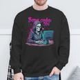 Skeleton Hacker Gamer It Programmer Sweatshirt Geschenke für alte Männer