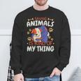 Sparen Tiere Ist Irgendwie Mein Ding Tierrettung Sweatshirt Geschenke für alte Männer