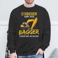 Studieren Kann Jeder Bagger Fahren Nur Die Besten Bagger Sweatshirt Geschenke für alte Männer