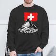 Switzerland Matterhorn Switzerland Alps Sweatshirt Geschenke für alte Männer