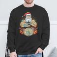 Tattoo Santa Biker Santa Claus Christmas Beer Belly Xmas Tank Top Sweatshirt Gifts for Old Men