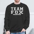 Team Fox Familienmitglied Nachname Reunion Crew Mitglied Geschenk Sweatshirt Geschenke für alte Männer