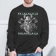 Ugly Christmas Fa La Laalhalla-Laiking Skull Sweatshirt Geschenke für alte Männer