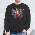 Urban Hip Hop Dancing Novelty Graffiti Graphic Sweatshirt Gifts for Old Men