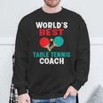 World Best Table Tennis Trainer Sweatshirt Geschenke für alte Männer