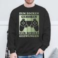 Zum Zocken Geboren Kinder Gamer Gamer Gamer Idea Sweatshirt Geschenke für alte Männer