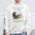 Das Ist Das Was Ich Mache Ich Hunde Spiele Ich Spiele Gitarren Und Ich Weiß Dinge Sweatshirt Geschenke für alte Männer