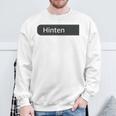 Der Mit Dem Hund Geht Saying Für Das Herrchen Sweatshirt Geschenke für alte Männer