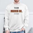 Distressed Team Morris Sr Proud Family Nachname Nachname Sweatshirt Geschenke für alte Männer