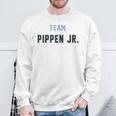 Team Pippen Jr Last Name Proud Family Last Name Familia Blue Sweatshirt Geschenke für alte Männer