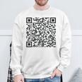 Trump Dance Qr President Trump Dancing Code On Back Sweatshirt Gifts for Old Men