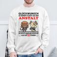 Zum Farewell Glückwunsch Zu Deiner Elucht Aus Der Anstalt Gray S Sweatshirt Geschenke für alte Männer