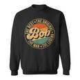Bob Name Personal First Name Retro Bob Father's Day Sweatshirt