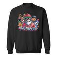Christmas African Santa They Not Like Us Merry Christmas Day Sweatshirt