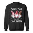 Christmas With My Gnomies Xmas Family Gnome Winter Holiday Sweatshirt