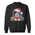 Christmas Hat Border Collie Border Collies Sweatshirt