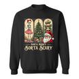 Christmas Vibes Xmas Skeleton Sorta Merry Sorta Scary Gothic Sweatshirt