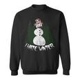 Creepy Snowman Happy About Cold Winter I Hate Winter Tank Top Sweatshirt