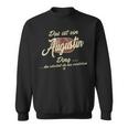 Damen Das Ist Ein Augustin Ding Lustiges Familie Augustin Mit-Ausschnitt Sweatshirt