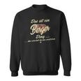 Damen Das Ist Ein Berger Ding Lustiges Familie Berger Mit-Ausschnitt Sweatshirt