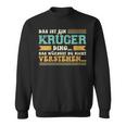 Damen Das Ist Ein Krüger Ding Spruch Für Familie Krüger Mit-Ausschnitt Sweatshirt