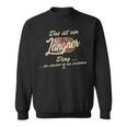 Das Ist Ein Langner Ding Lustiges Familie Langner Sweatshirt