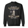 Das Sind Keine Katzenhaare Das Ist Maine Coon Glitter Sweatshirt