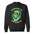 Everyday I'm Brusselin Brussel Sprout Vegetable Pun Sweatshirt