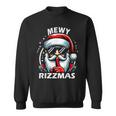 Mewy Rizzmas Santa Mewing Rizz Christmas Santa Sweatshirt