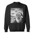 Santa Claus Selfie With Ufos Weird Christmas 2024 Sweatshirt