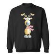 Winter Reindeer I Deer Wild Animal Elk Animal Motif Sweatshirt