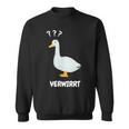 Ganserwirrt Lustiges Gänse Goose Meme Wortspiel Sweatshirt