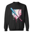 Ice Cream Drip Baseball Bat Home Plate With Sprinkles Drip Sweatshirt