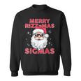 Merry Rizz Mas Sigmas Rizzmas Christmas Rizz Santa Claus Sweatshirt