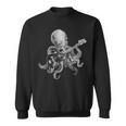 Octopus Playing Bass Guitar For Dad Octopus Lover Sweatshirt