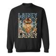 Retro Lainey First Name Personalized Western Cowgirl Sweatshirt