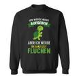 Running Ich Werde Nicht Abgeben Jogging Marathon Hiking Sweatshirt