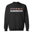 Scandinavia Sweden Norway Denmark Flags Elk Holiday Sweatshirt