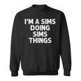 Sims Last Name Family Tree Birthday Reunion Idea Sweatshirt