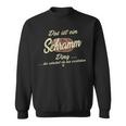 With Text 'Das Ist Ein Schramm Ding' Family Sweatshirt