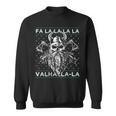 Ugly Christmas Fa La Laalhalla-Laiking Skull Sweatshirt