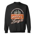 Never Underestimate An Old Man On A Bicycle Witty Cycling Sweatshirt