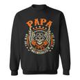 Vintage Biker Papa Motorcycles Biker For Fathers Day Mens Sweatshirt