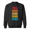 Wang Proud Family Retro Reunion Surname Sweatshirt