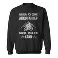 Warum Ich Ohne Akku Fahre Weil Ich Es Kann Fahrradiker S Sweatshirt