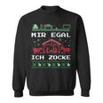 Weihnachten Mir Egal Ich Zocke Ugly Christmas For Gamer Sweatshirt