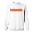 Collins Nachname Geburtstag Familientreffen 80Er 90Er Sonnenuntergang Sweatshirt