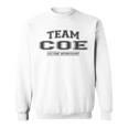 Damen Team Coe Stolzer Familiennachname Nachname Geschenk Mit-Ausschnitt Sweatshirt