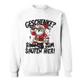 Geschenke Nur Zum Saufen Hier Bier Alkohol German Langu Sweatshirt