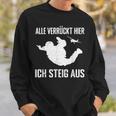 Alleerrückt Hier Skydiving Skydive S Sweatshirt Geschenke für Ihn